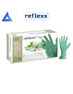 Guanti lattice senza polvere Reflexx ALOE VERA - Scat....