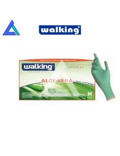 Guanti lattice senza polvere Walking Aloe Vera - Scat....