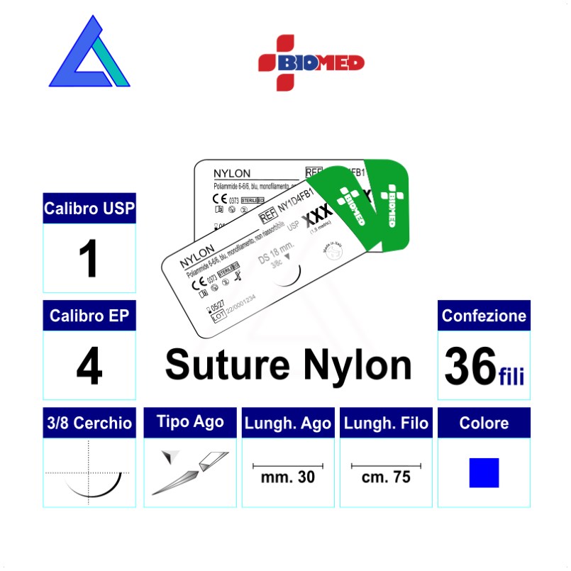 Sut. NYLON 1 3/8 R/C 30 mm. 75 cm.