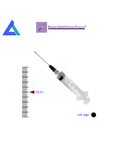 Siringhe 10 ml. luer centrale ago 22G - Scat. 100 pz.