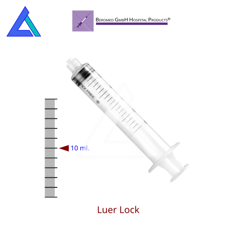 Siringhe 10 ml. luer lock senz'ago - Scat. 100 pz.