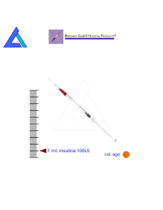 Siringhe 1 ml. insulina con ago 25G - Scat. 100 pz.