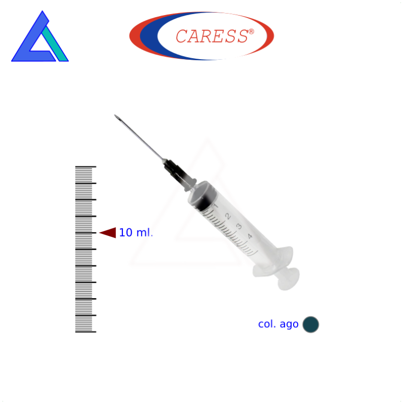 Siringhe 10 ml. luer centrale con ago 22G