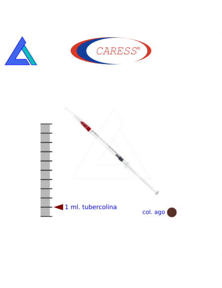 Siringhe 1 ml. luer centrale tubercolina con ago 26G