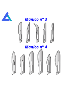 Lame bisturi in acciaio inox sterili - Scat. 100 pz. 2
