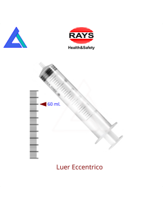 Siringhe 60 ml. luer eccentrico senz'ago - Scat. 25 pz