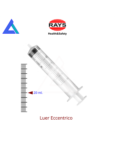 Siringhe 20 ml. luer eccentrico senz'ago - Scat. 50 pz