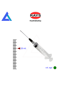 Siringhe 20 ml. luer centrale  con ago 21G - Scat. 50 pz.