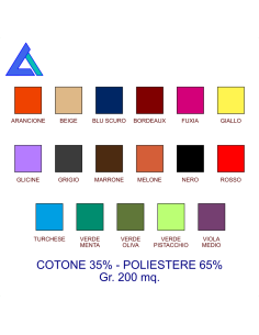 Divisa ospedaliera completa unisex policotone - vari colori 2