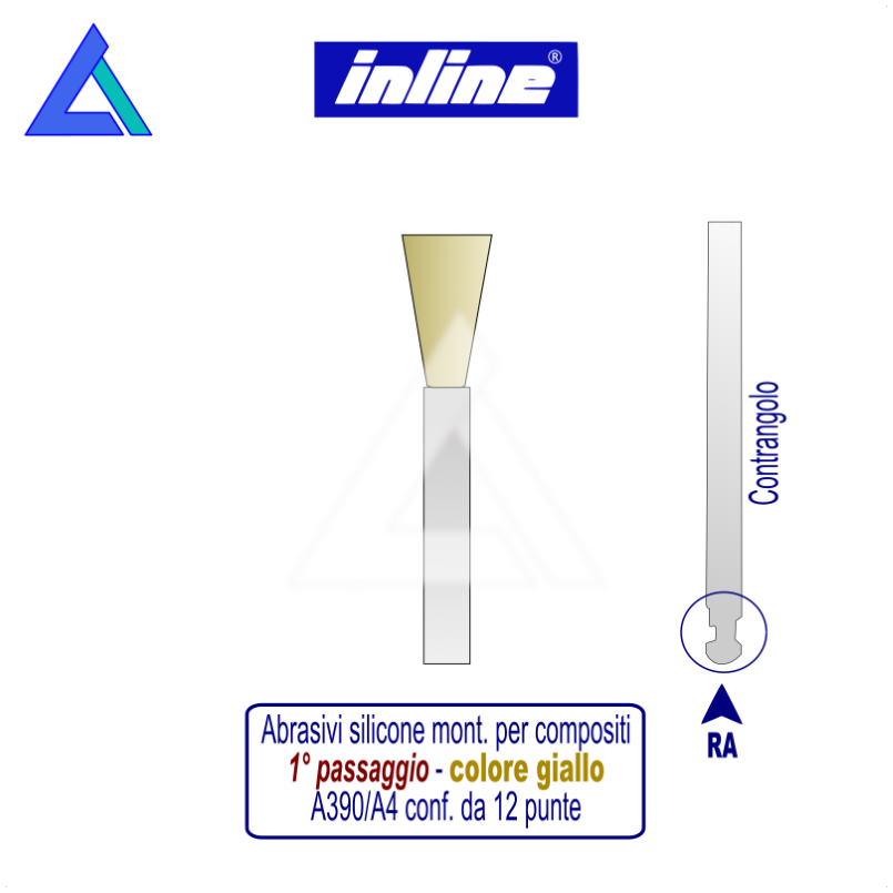 Gommini silicone RA montati per compositi - 1° passaggio