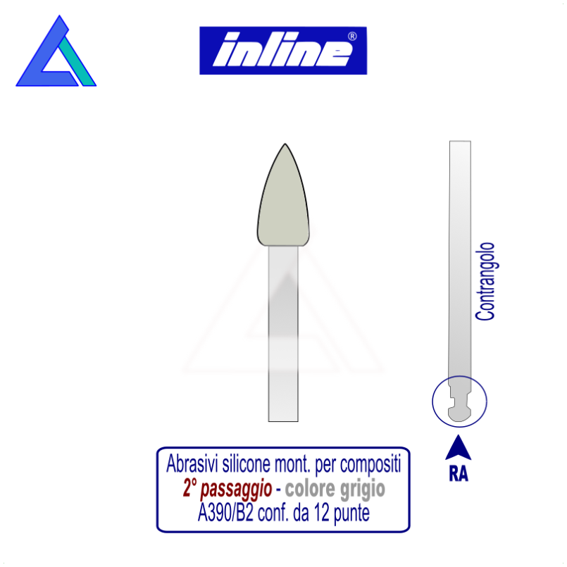 Gommini silicone RA montati per compositi - 2° passaggio