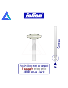 Gommini silicone RA montati per compositi - 2° passaggio