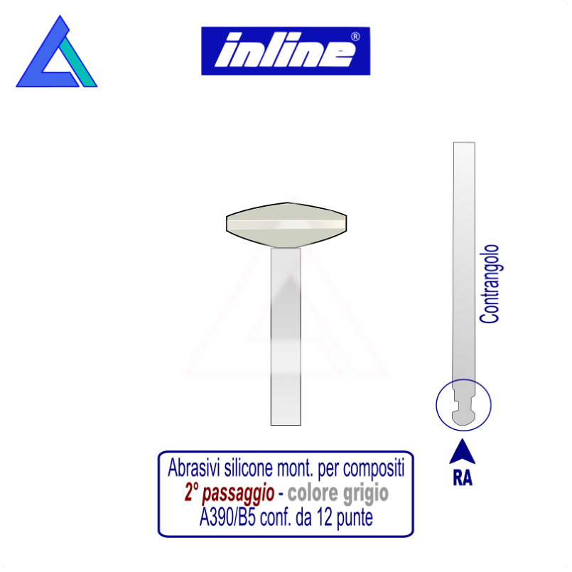 Gommini silicone RA montati per compositi - 2° passaggio