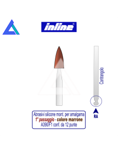Gommini silicone RA montati per amalgama - 1° passaggio