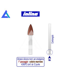 Gommini silicone RA montati per amalgama - 1° passaggio