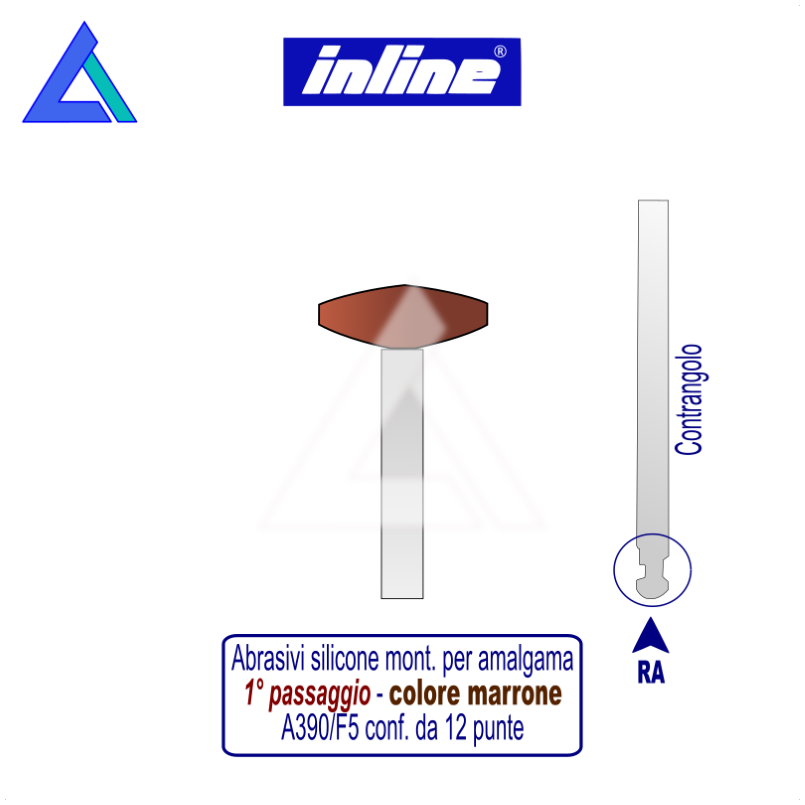 Gommini silicone RA montati per amalgama - 1° passaggio