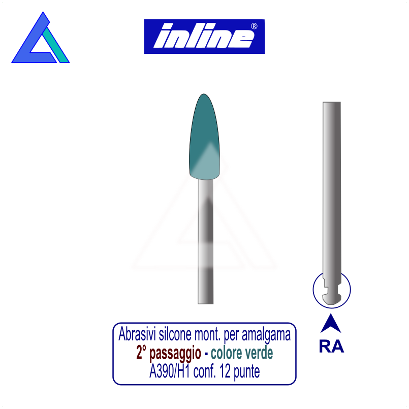 Gommini silicone RA montati per amalgama - 2° passaggio