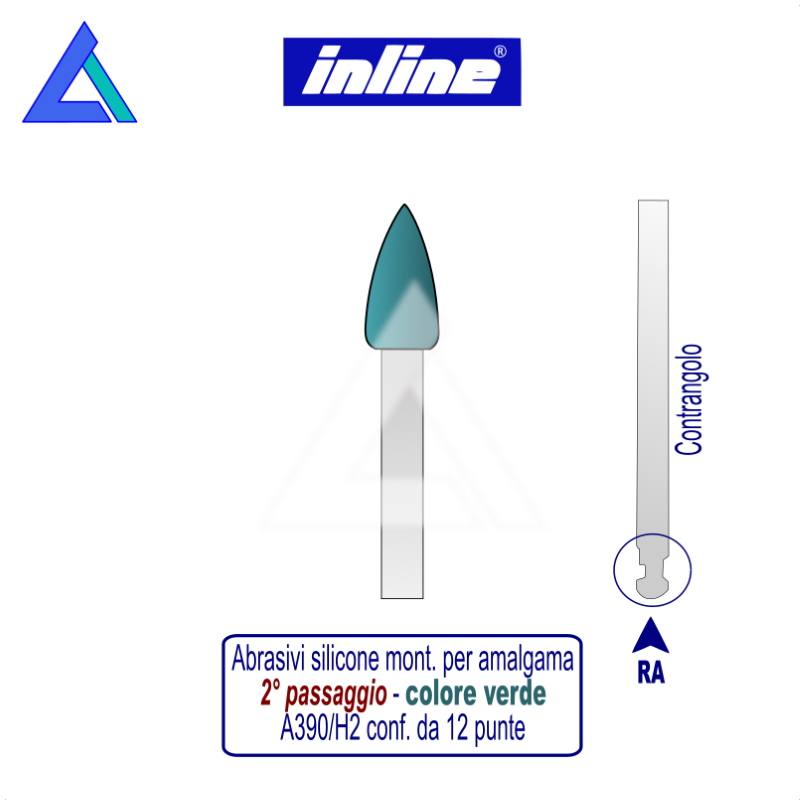 Gommini silicone RA montati per amalgama - 2° passaggio