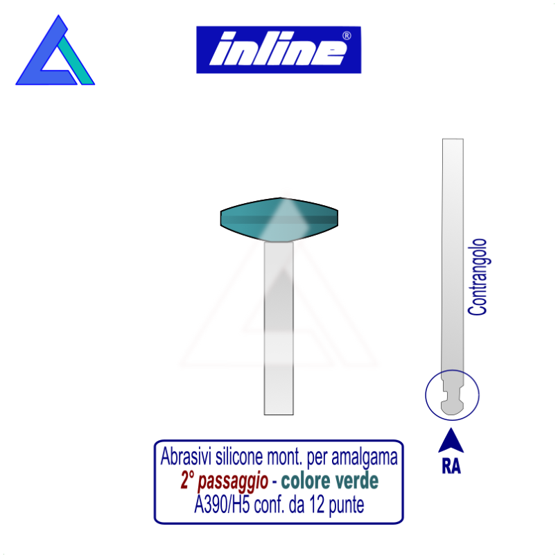 Gommini silicone RA montati per amalgama - 2° passaggio