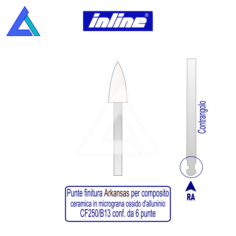Punte rifinitura Arkansas RA composito/ceramica