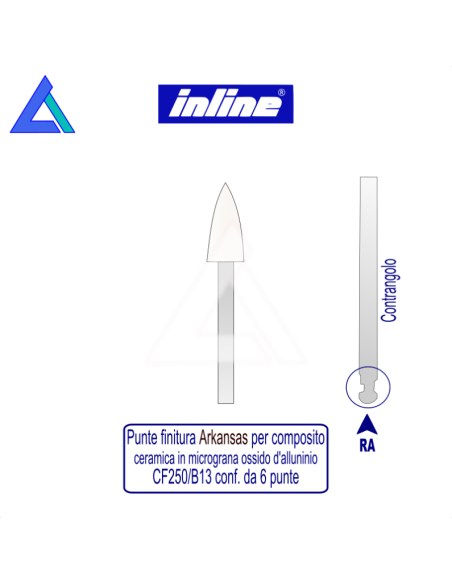 Punte rifinitura Arkansas RA composito/ceramica