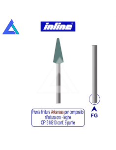 Punte rifinitura Arkansas FG composito/ceramica