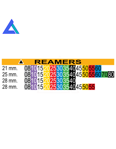 Reamers Colorinox DENTSPLY - 6 strumenti