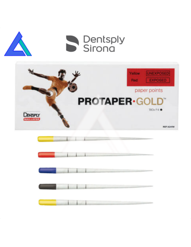 ProTaper Gold Punte carta DENTSPLY - Conf. 180 pz.