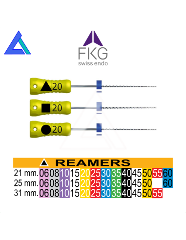 Reamers FKG - 6 strumenti