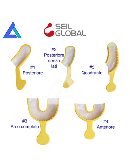 BITE TRAY in plastica e tessuto antistrappo