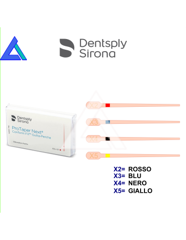 Punte gutta ProTaper Next 23 mm. DENTSPLY - conf. 60 pz.