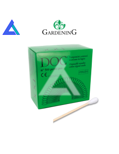 Tampone cotone legno sterile cm. 15 - scat. da 500 pz.