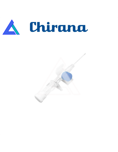 Aghi cannula CHIRANA 2 vie 22G con alette