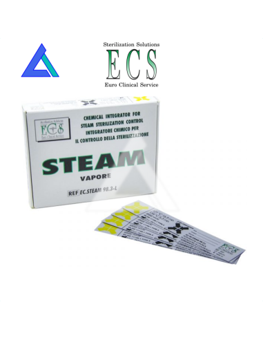 Test indicatori controllo vapore sterilizzazione - conf. 250 pz.