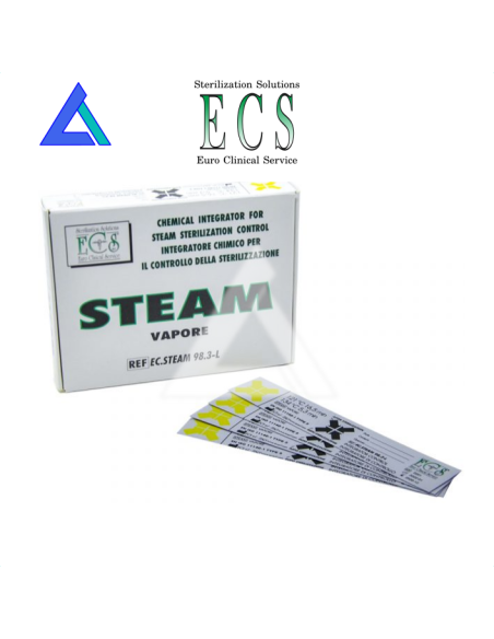 Test indicatori controllo vapore sterilizzazione - conf. 250 pz.