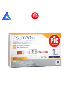 Siringa PIC Insumed 1 ml. 30Gx8mm - 30 pezzi
