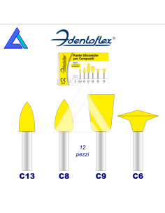 Punte siliconiche IDENTOFLEX RA - Blister 12 pz.