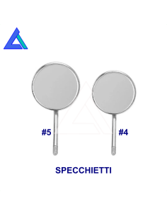 Specchietti rodiati n. 5 piani - conf. 12 pz.