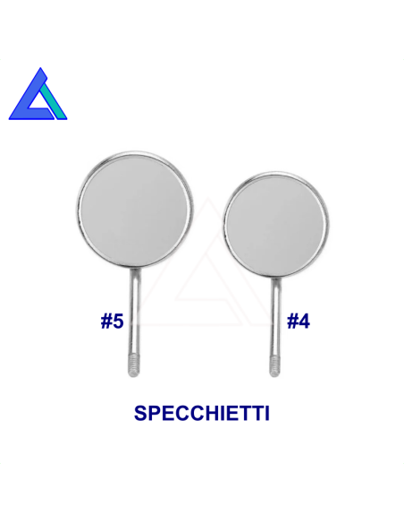 Specchietti rodiati n. 5 piani - conf. 12 pz.