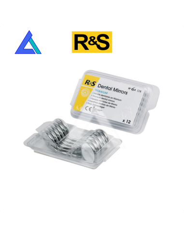 Specchietti titanio R&S piani n. 5 mis. 24 mm.
