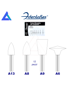 Punte siliconiche IDENTOFLEX RA - Blister 12 pz. 2