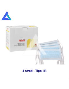 Mascherine chirurgiche con lacci a 4 veli - Scat. 50 pz.