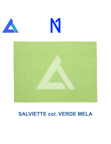 Salviette colorate 3 strati col. VERDE MELA -...
