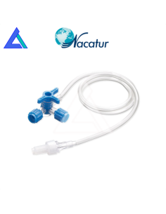 Rubinetto a 3 vie lipido resistenti con prolunga cm. 25 -...