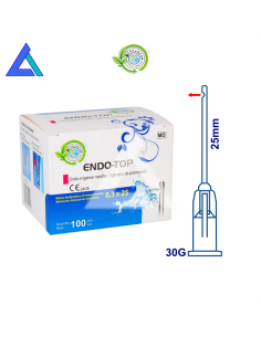 Aghi endodontici per lavaggi canalari 0,3x25mm. - Scat....
