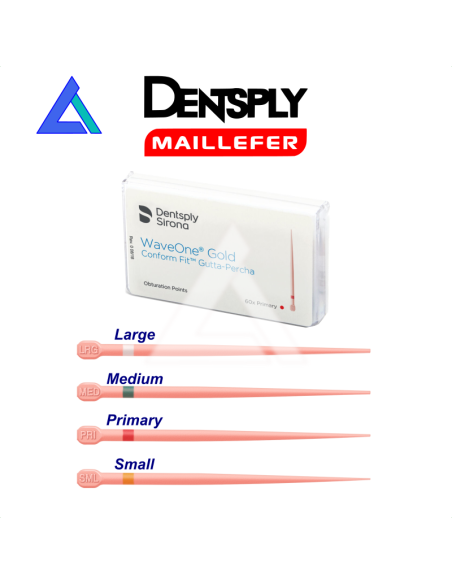 Punte gutta WAVEONE GOLD DENTSPLY 32 mm. - conf. 60 pz.
