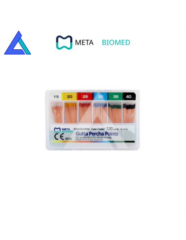 Coni guttaperca META BIOMED 12 mm. - conf. 120 pz.