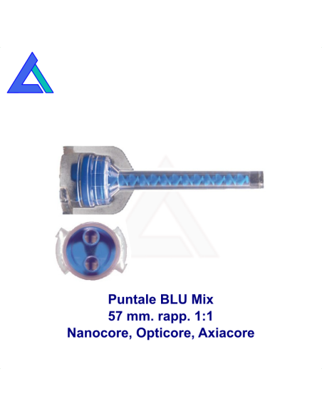 Puntali miscelatori AUTOMIX col. azzurro - Conf. 50 pz.